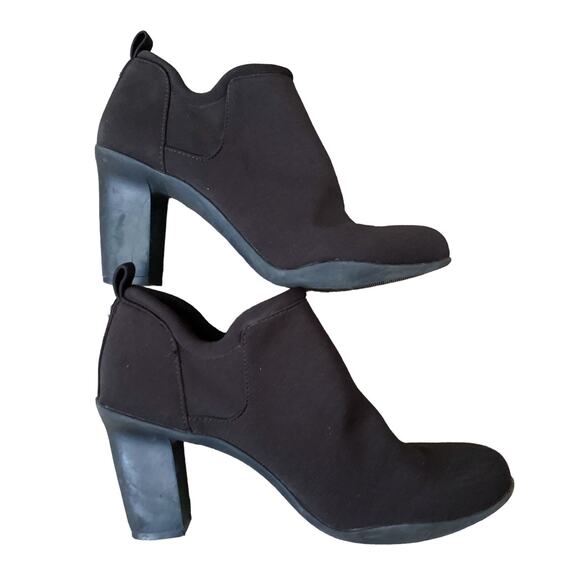 AK ANNE KLEIN SPORT Womens Size 7.5 M Kerry Brown Bootie Slip On High Heel Shoes - Picture 4 of 10